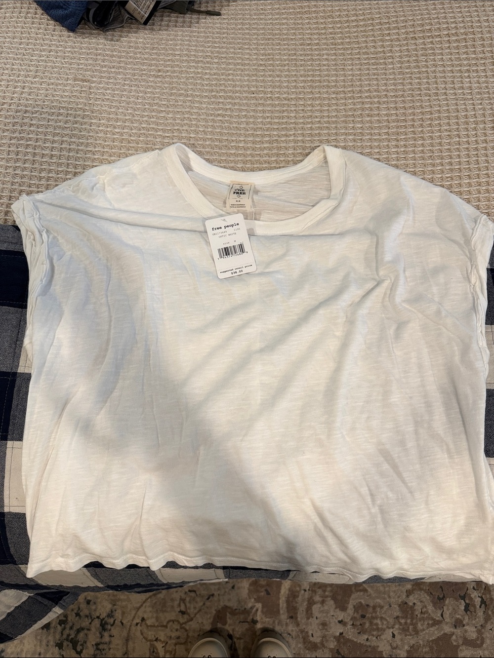 Free People white muscle tee short sleeve tshirt